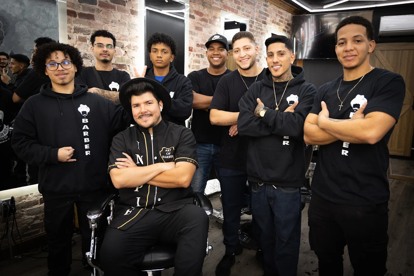 Professional men's haircut at Jean Mariano Hair barber shop in Massachusetts.
