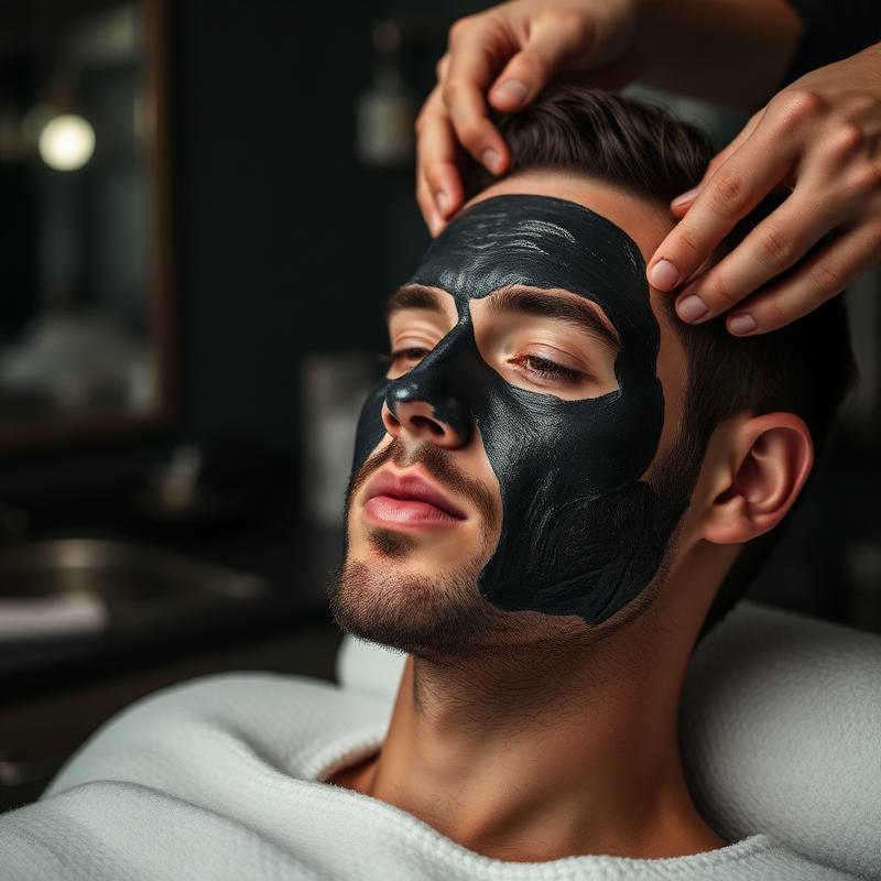 Black Face Mask Treatment at Jean Mariano Hair